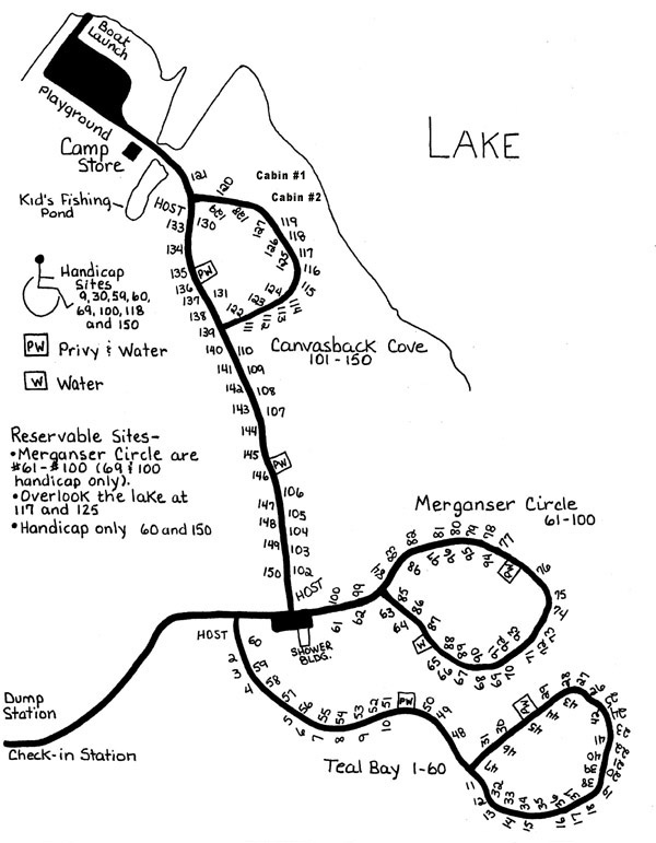 Shabbona Lake Marked Map - MidWest Outdoors